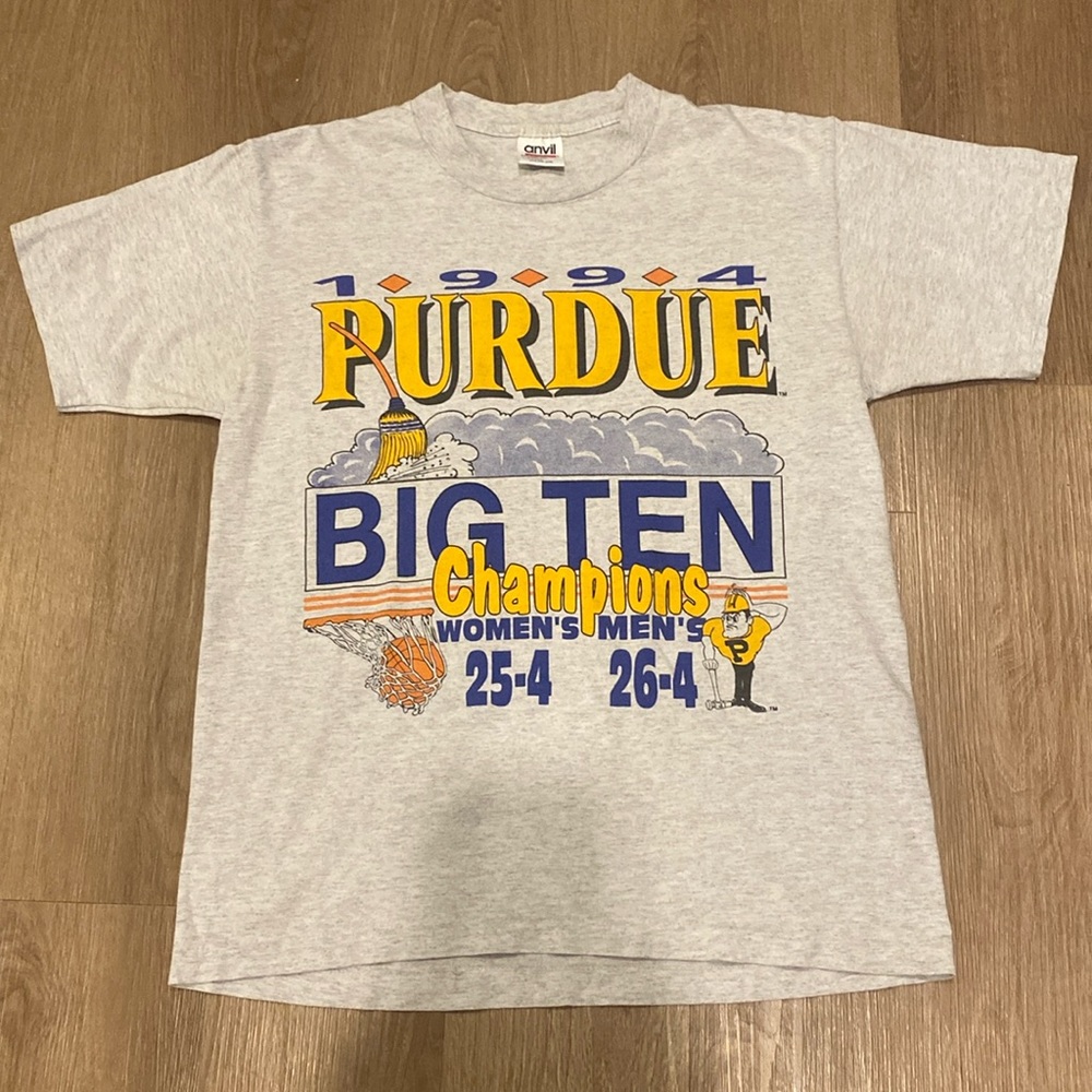 VINTAGE 1994 Purdue Boilermakers Big Ten Champs T shirt - Medium